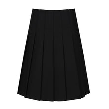 Load image into Gallery viewer, Senior Black Stitch Down Pleat Skirt