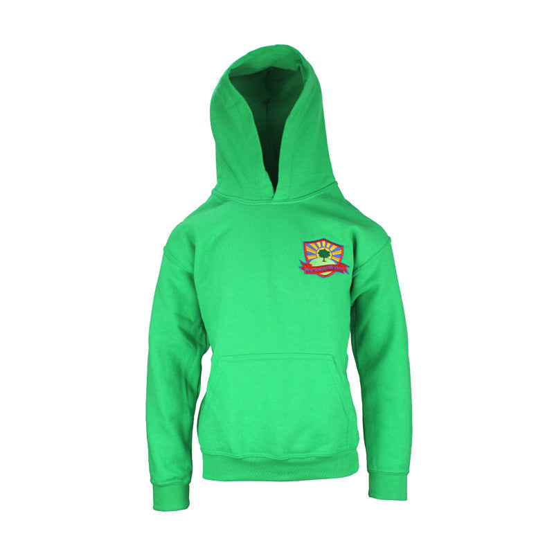 New Scotland Hill PE Hoodie Green Brenda's Schoolwear