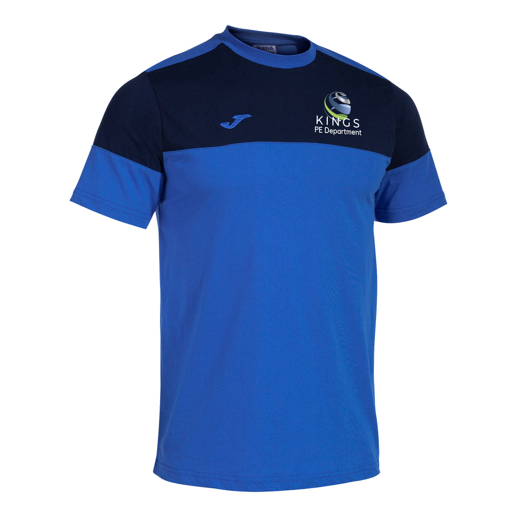 Kings PE Staff Crew V T-Shirt Royal/Navy