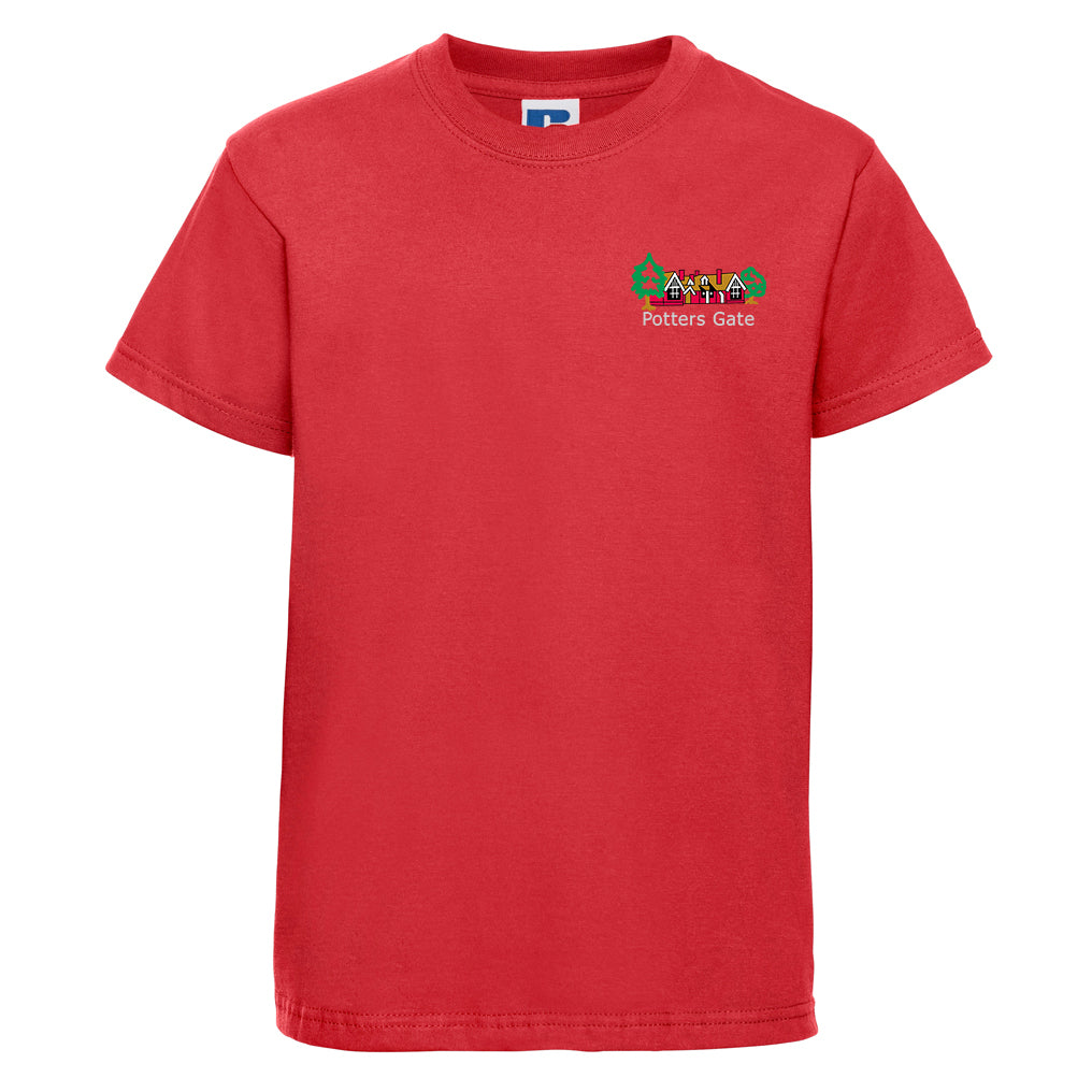 Potters Gate Team T-Shirt with rear text