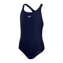 Load image into Gallery viewer, Speedo ECO Endurance+ Medalist Junior Swimsuit - Navy
