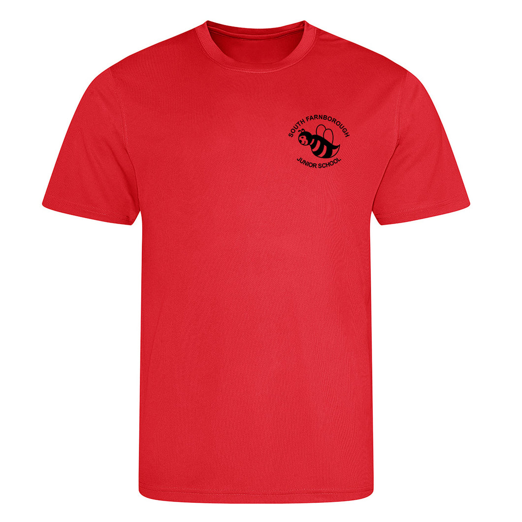 NEW South Farnborough Juniors PE T-Shirt - Red