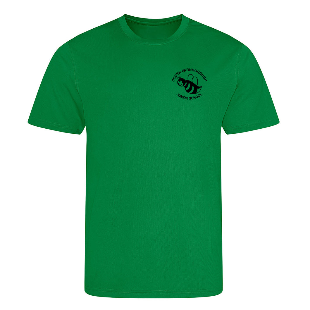 NEW South Farnborough Juniors PE T-Shirt - Green