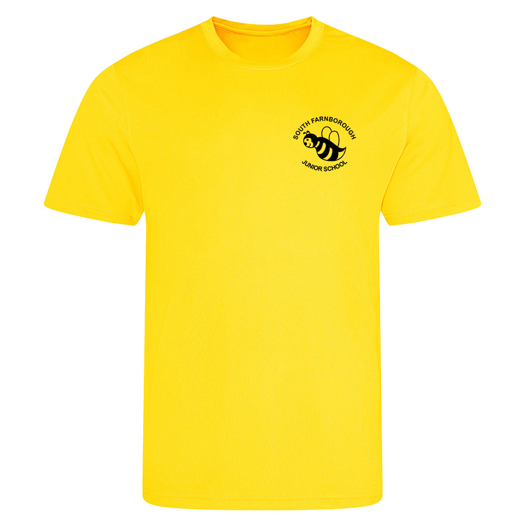 NEW South Farnborough Juniors PE T-Shirt - Yellow