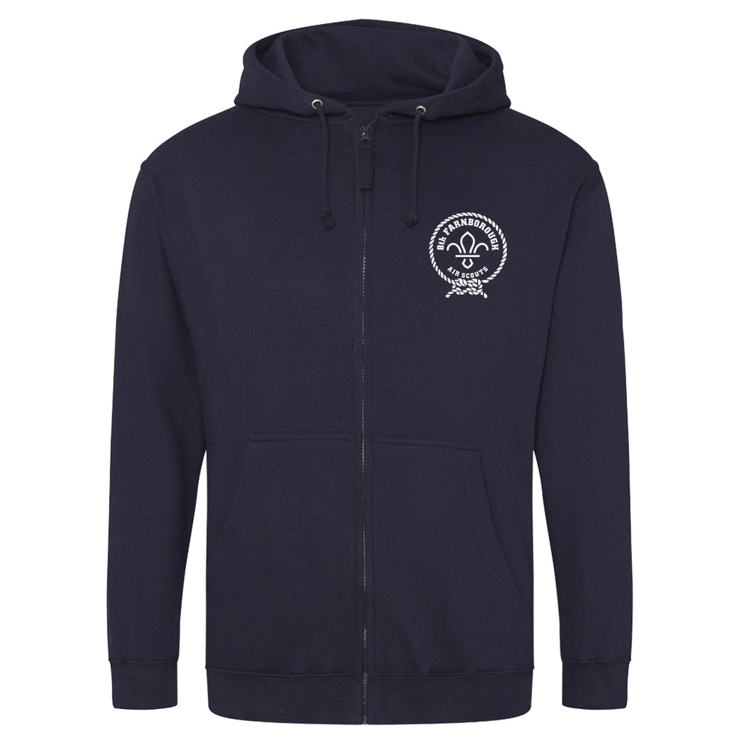 8th Farnborough Air Scouts Zip Hoodie