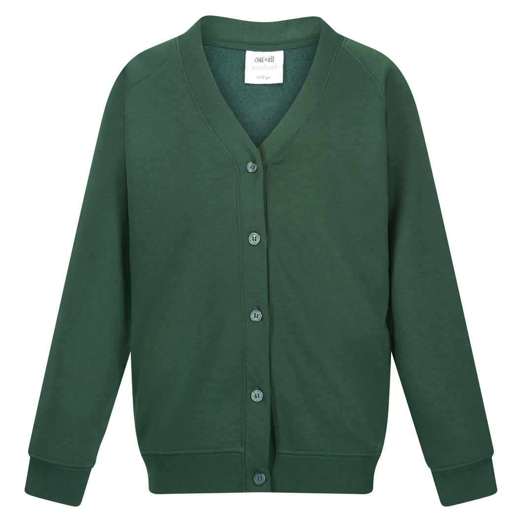 Woodbank Sweatshirt Cardigan - Bottle Green