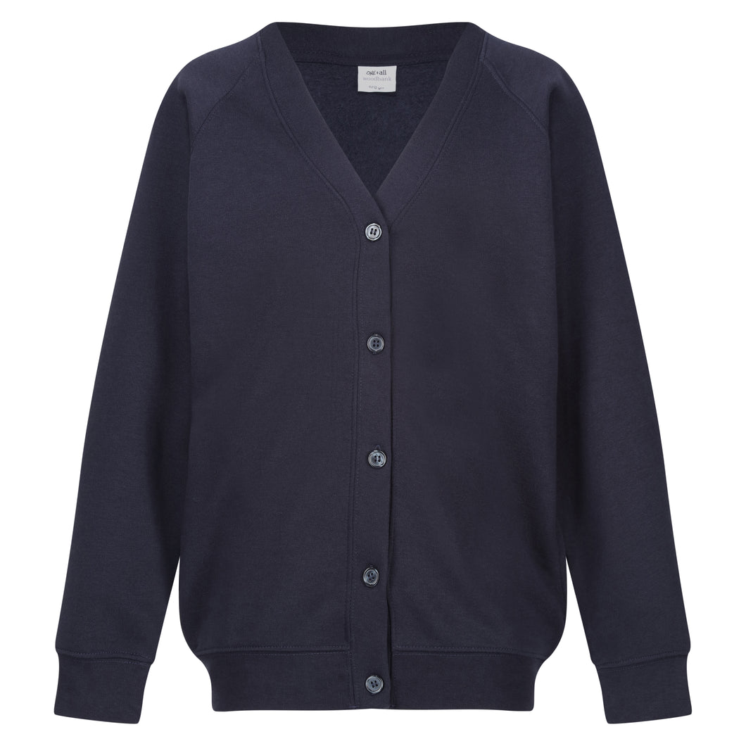 Woodbank Sweatshirt Cardigan - Navy Blue