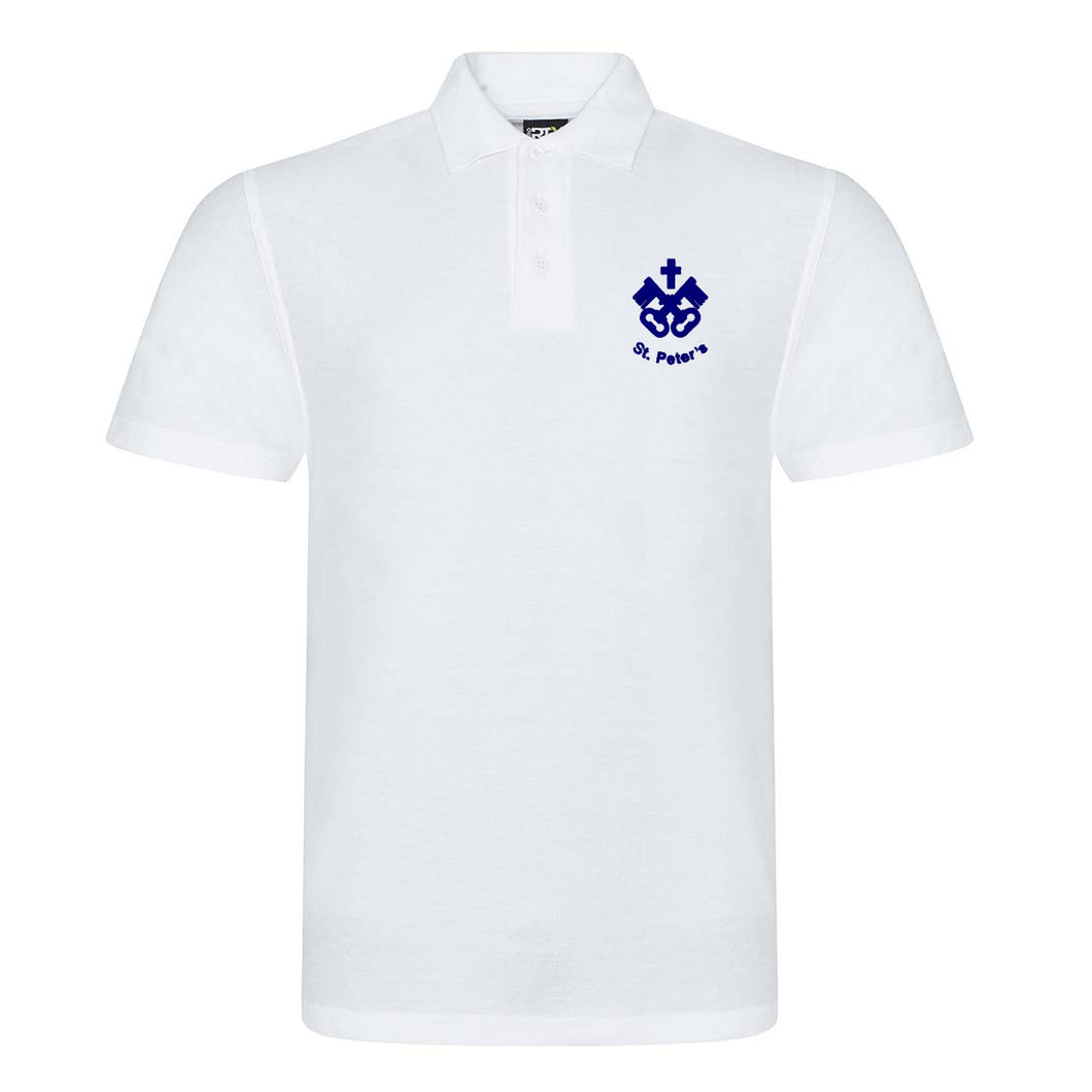 St Peter's Farnborough Staff White Polo Shirt