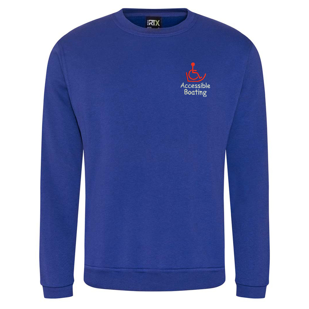 Accessible Boating Sweatshirt - with custom name under logo