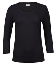 Load image into Gallery viewer, Kennel Lane Staff Ladies Stretch 3/4 Sleeve T-Shirt
