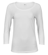 Load image into Gallery viewer, Kennel Lane Staff Ladies Stretch 3/4 Sleeve T-Shirt
