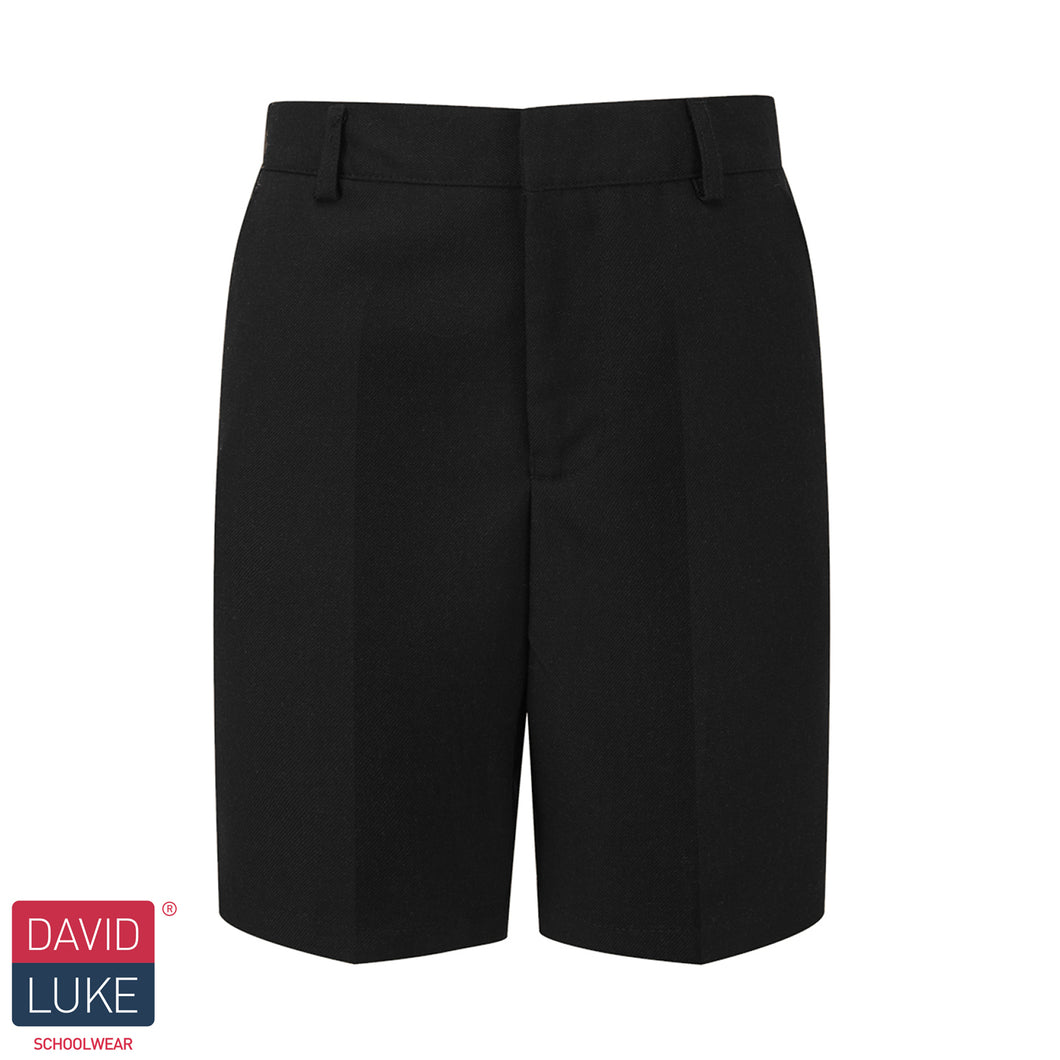 Standard Fit Black Shorts by David Luke