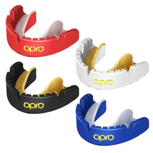 Load image into Gallery viewer, Opro Shield Gold Braces Mouth Guard
