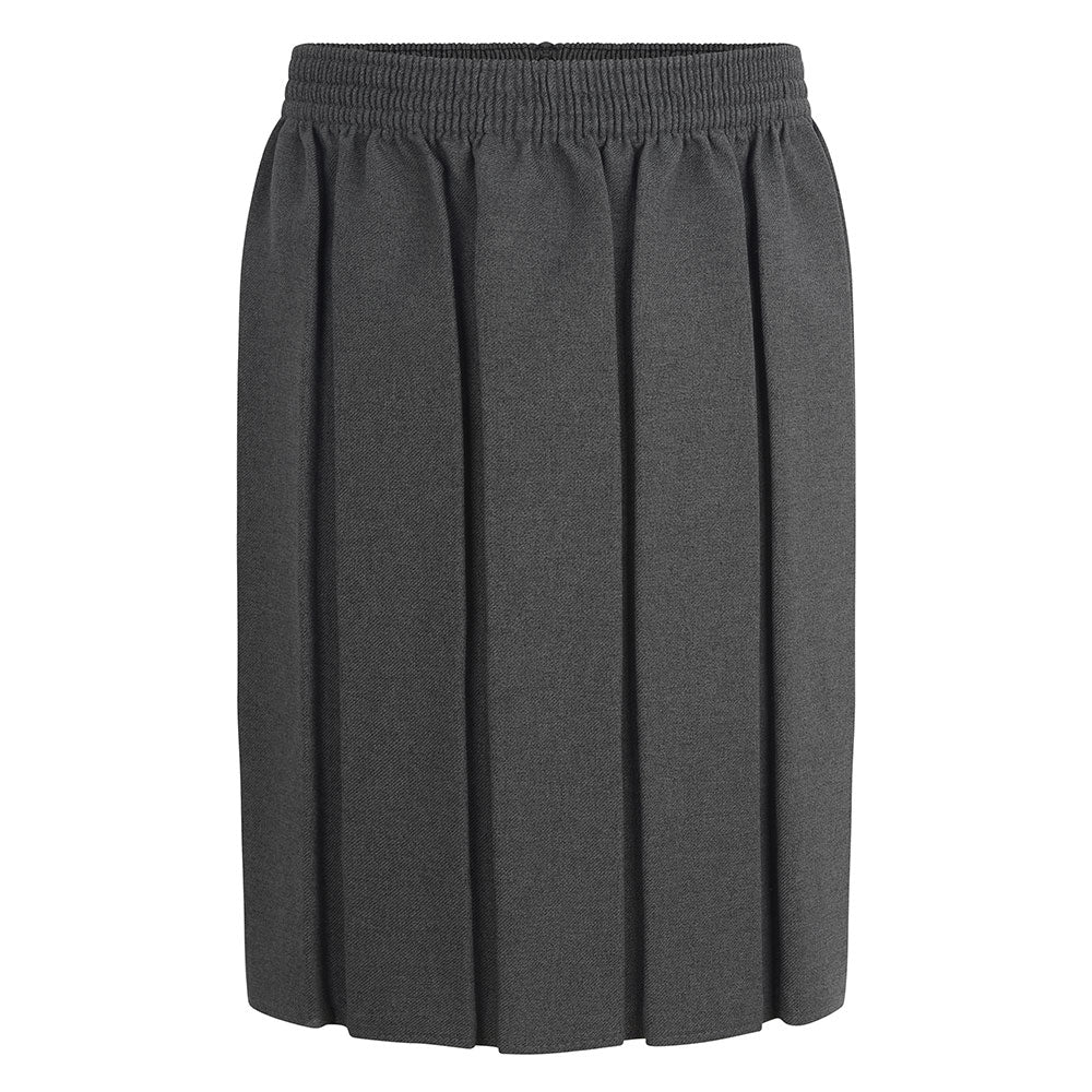 Grey Box Pleat Skirt