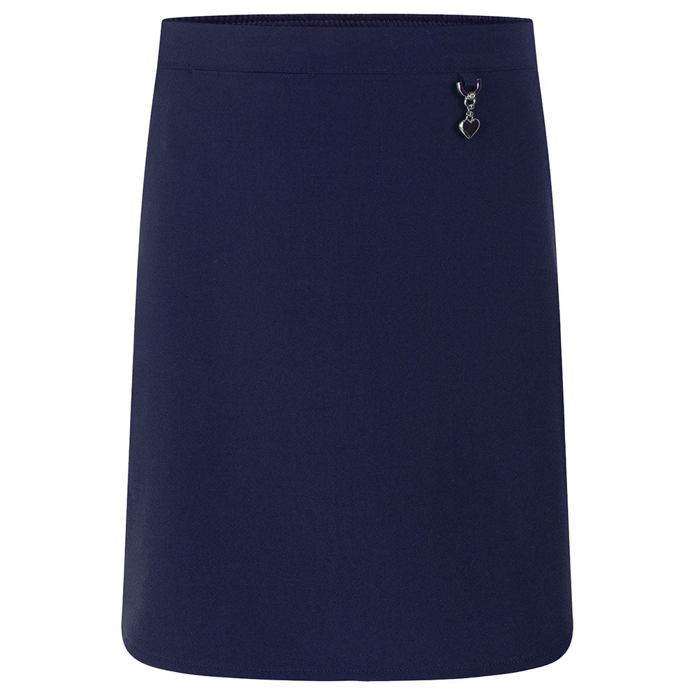 Navy Lycra Skirt with Heart Detail