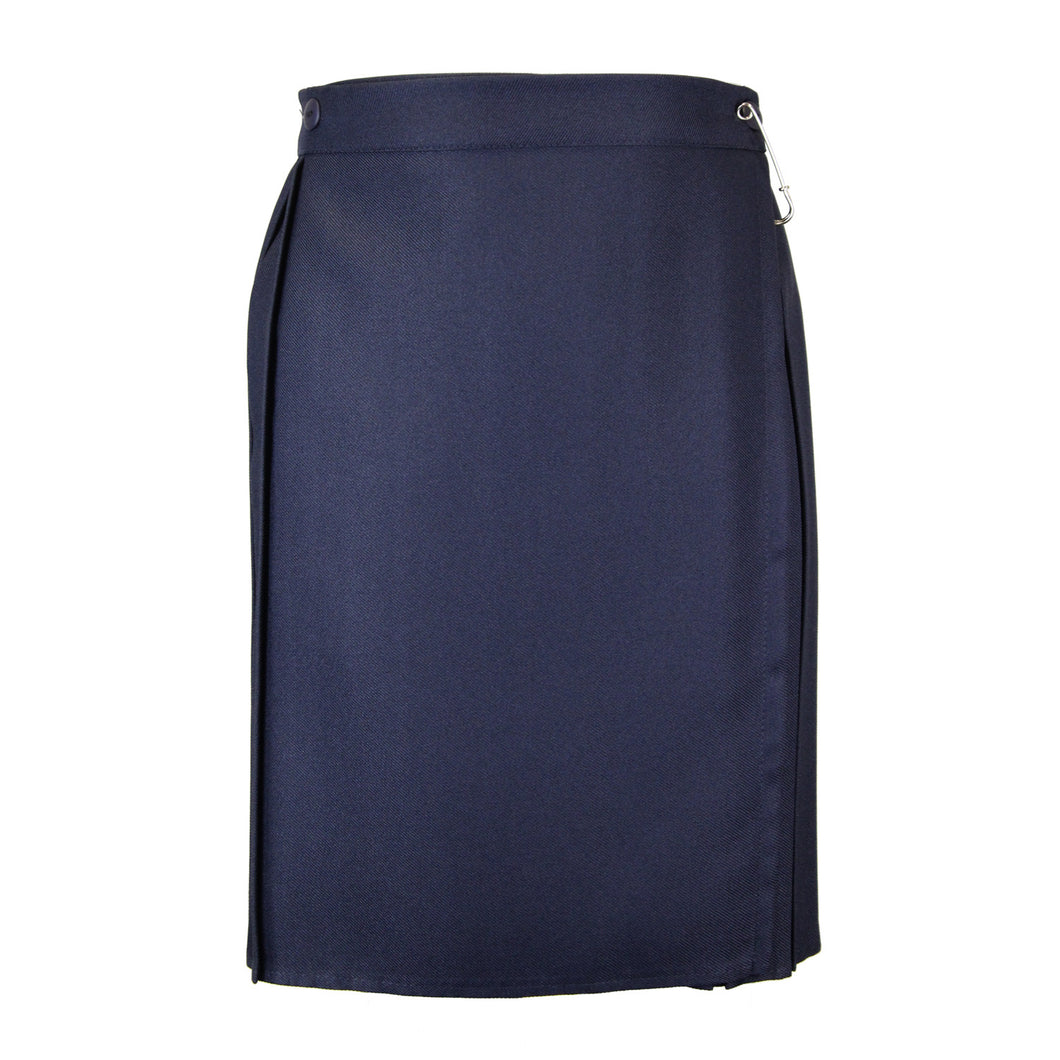 Navy Kilt Style Skirt