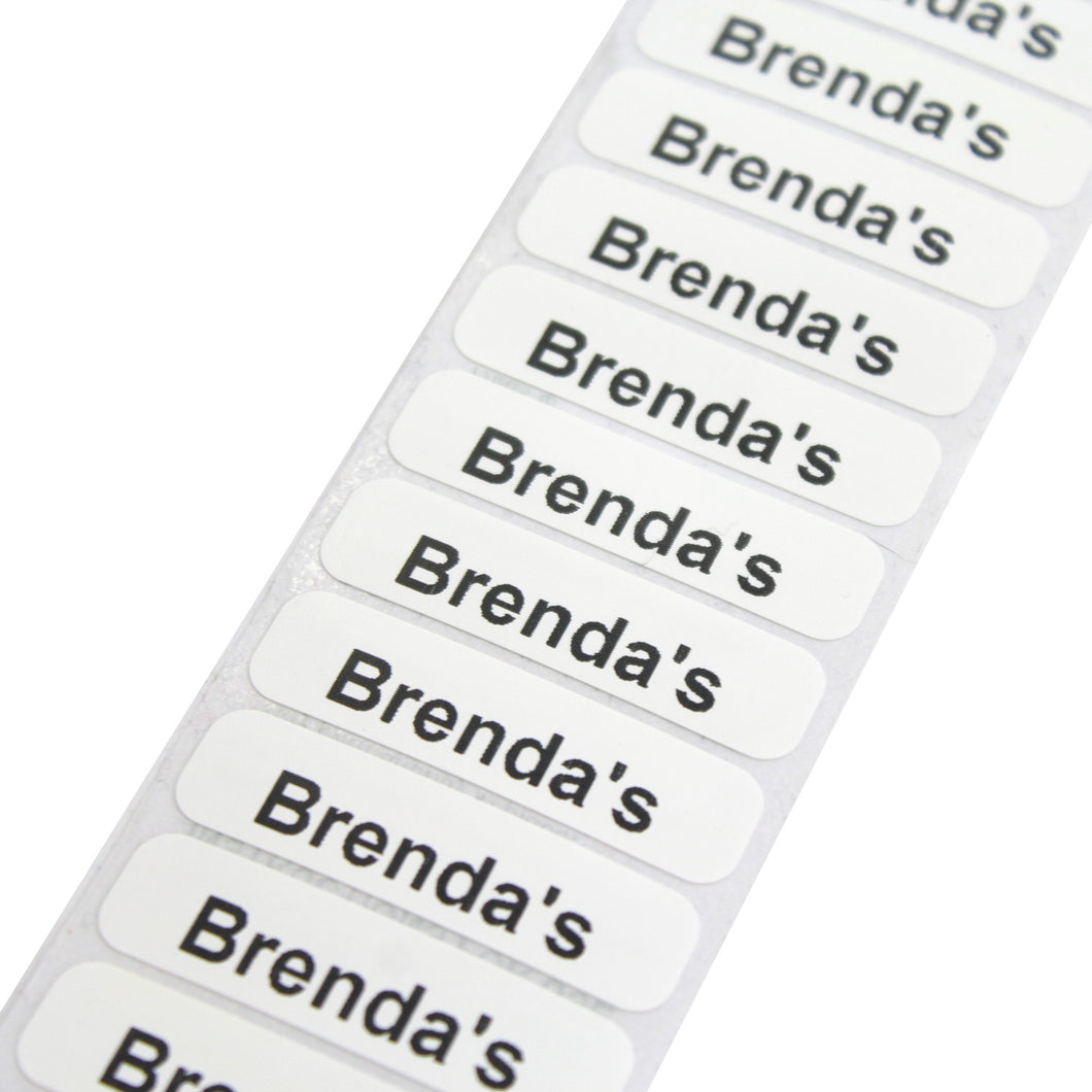 Iron On Printed Name Labels