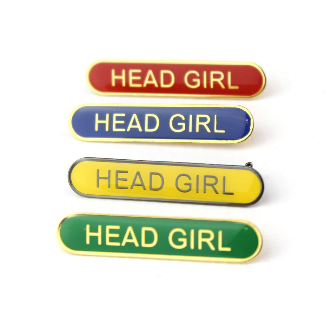 School Head Girl Bar Pin Badge