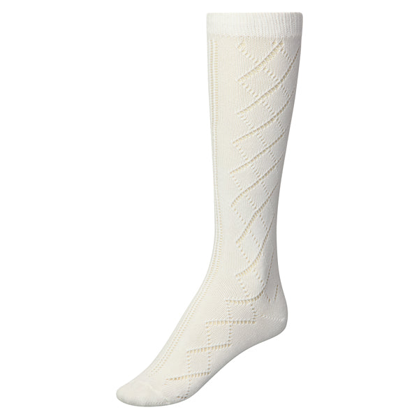 Pearl Knee High White Socks by PEX