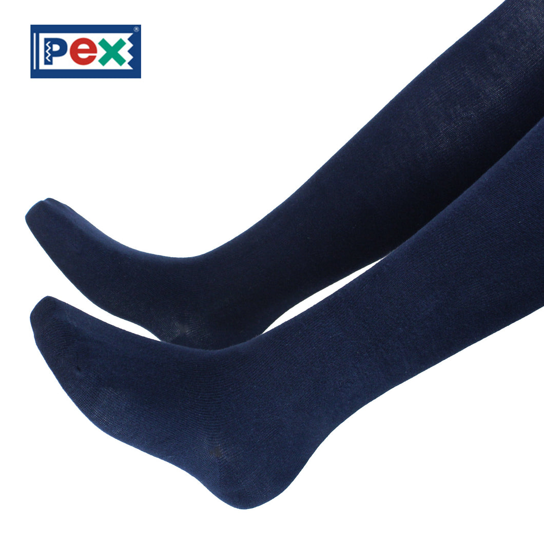 Pex Sunset 2 Pair Pack Cotton Rich Navy Blue Tights