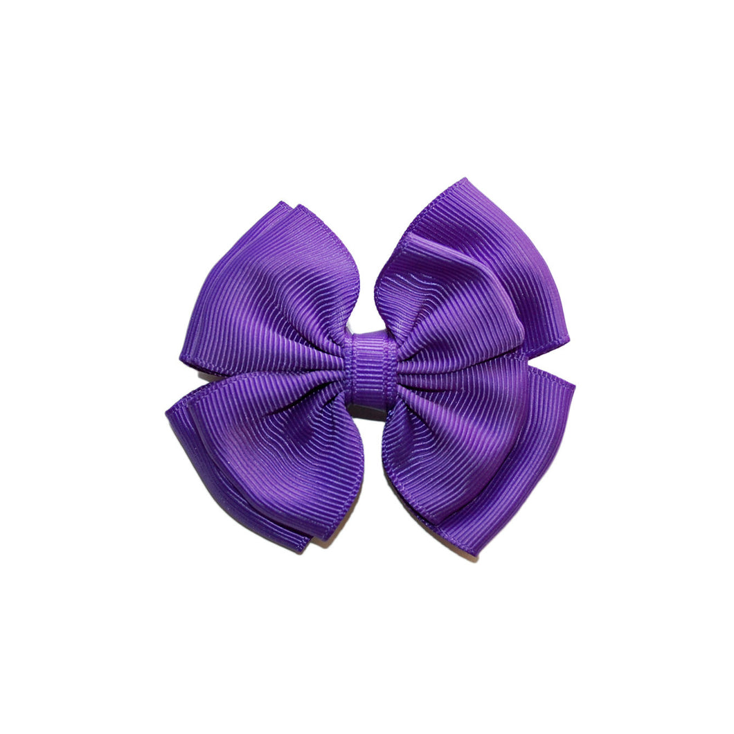 Opal Bow Hair Clip Purple
