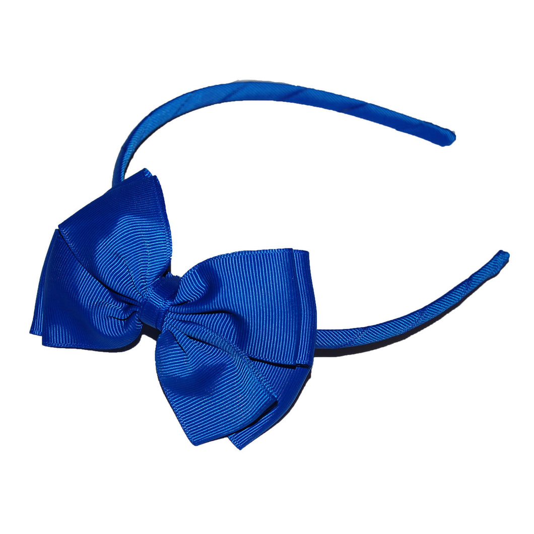 Opal Bow Headband Royal