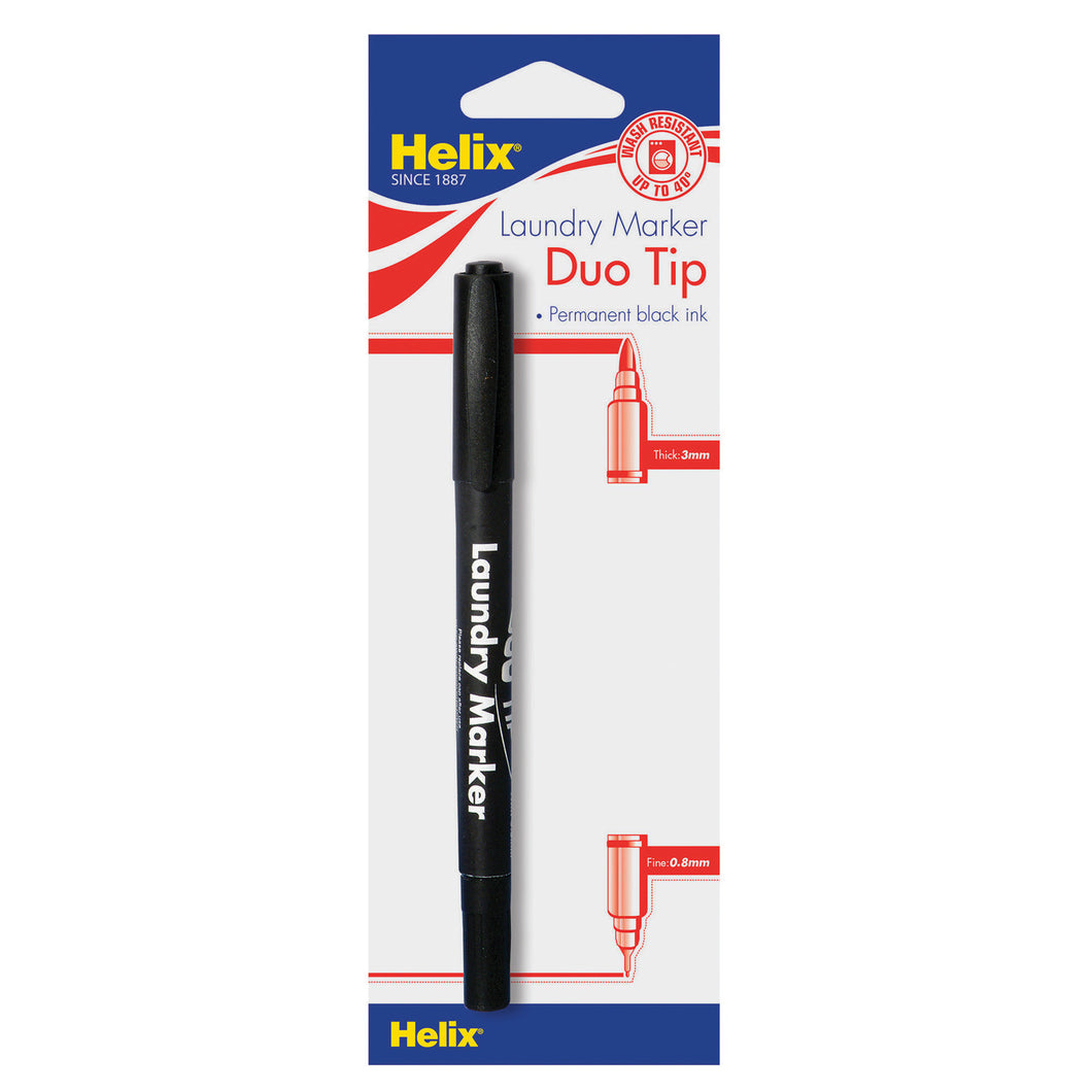 Helix Duo Tip Laundry Marker Pen