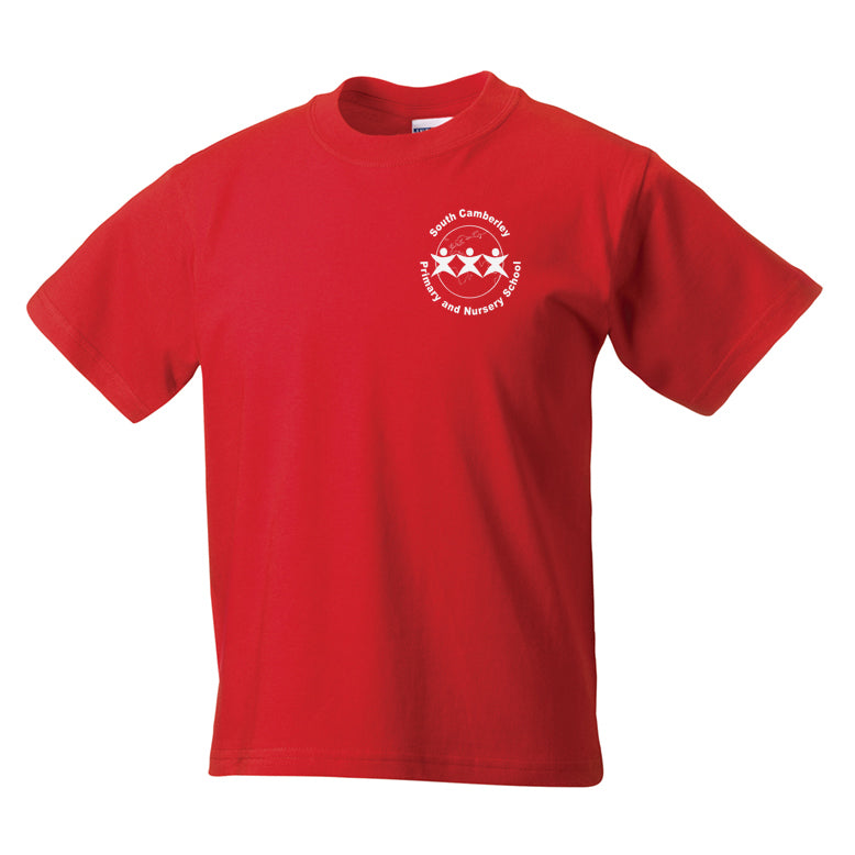 South Camberley Red Phoenix House PE T-Shirt