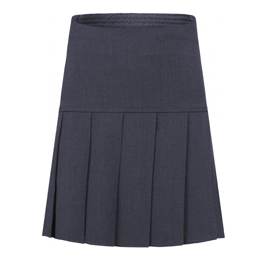 Grey Fan Pleat Skirt