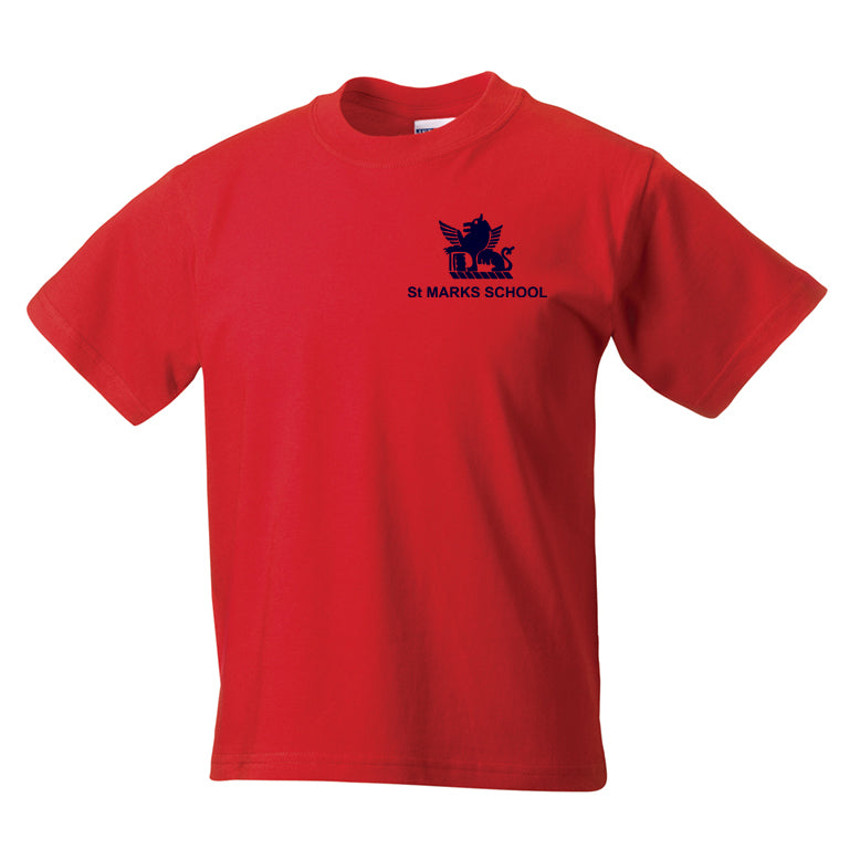 St Mark's House Colour PE T-Shirt - Red