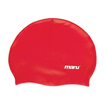 Maru Silicone Swim Hat - Red