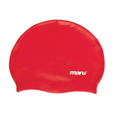 Maru Silicone Swim Hat - Red