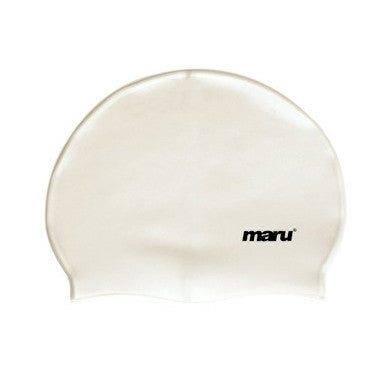 Maru Silicone Swim Hat - White